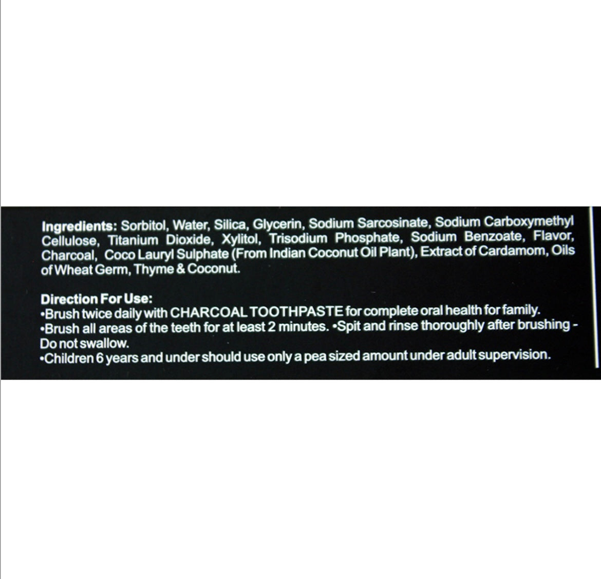 Natural Bamboo Charcoal Toothpaste – 7 oz