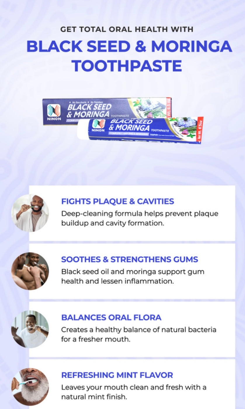 Black Seed & Moringa Toothpaste – Natural Oral Care