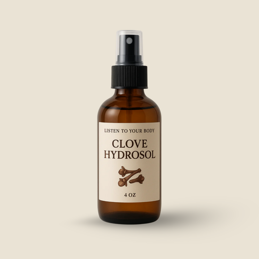 Organic Clover Hydrosol For Itching Scalp and Irritating Skin