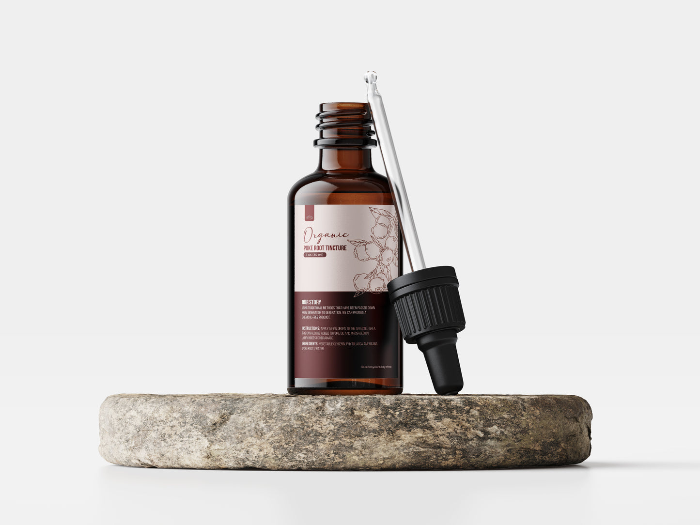 Organic Poke Root Tincture | 1 oz ( 30 ml ) image 0