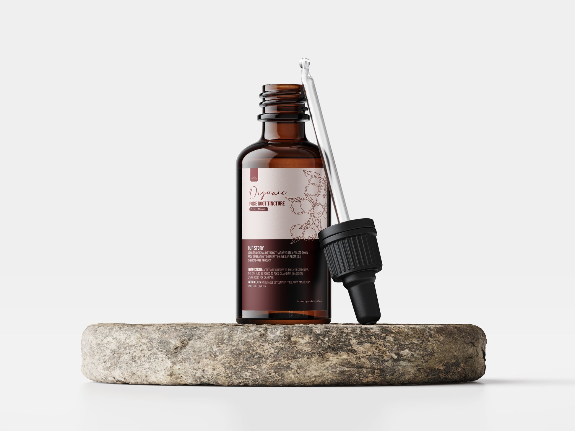 Organic Poke Root Tincture | 1 oz ( 30 ml ) image 0