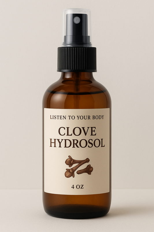 Organic Clover Hydrosol For Itching Scalp and Irritating Skin